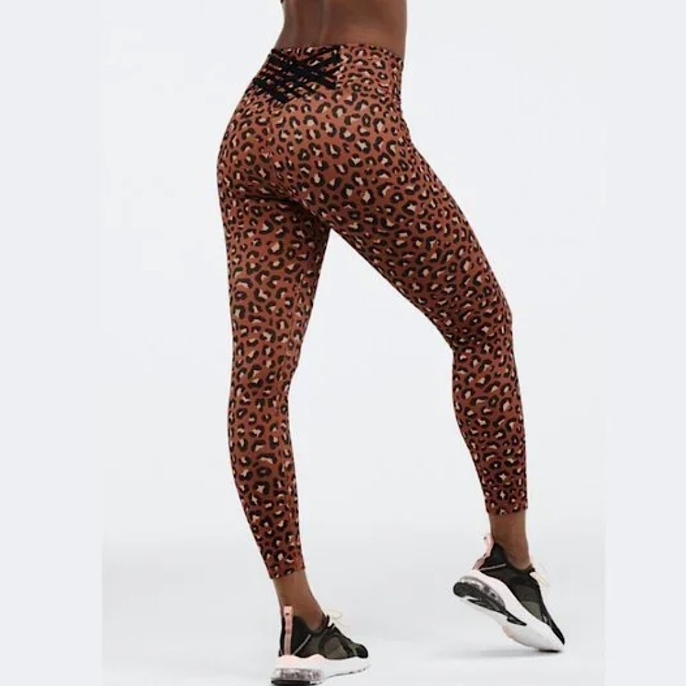 Fabletics Powerhold High Waisted Strappy 7/8 Leggings